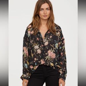 Limited edition collab - GP&J x H&M button down blouse shirt - Size 12